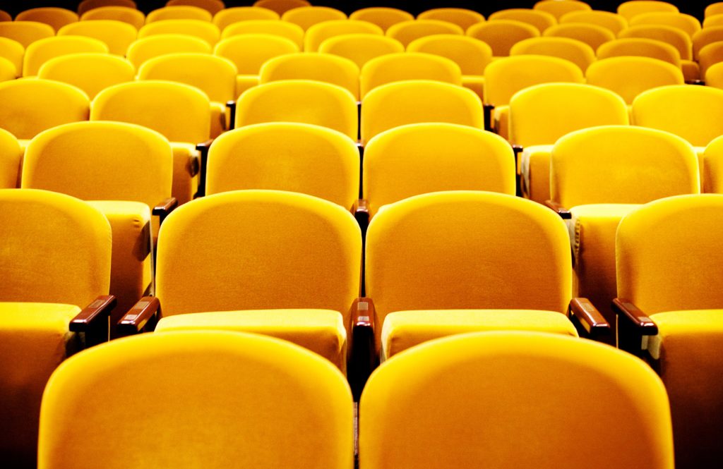 close up of stage west's yellow chairs